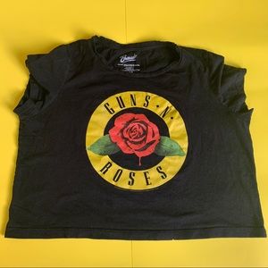 Guns And Roses Crop Top